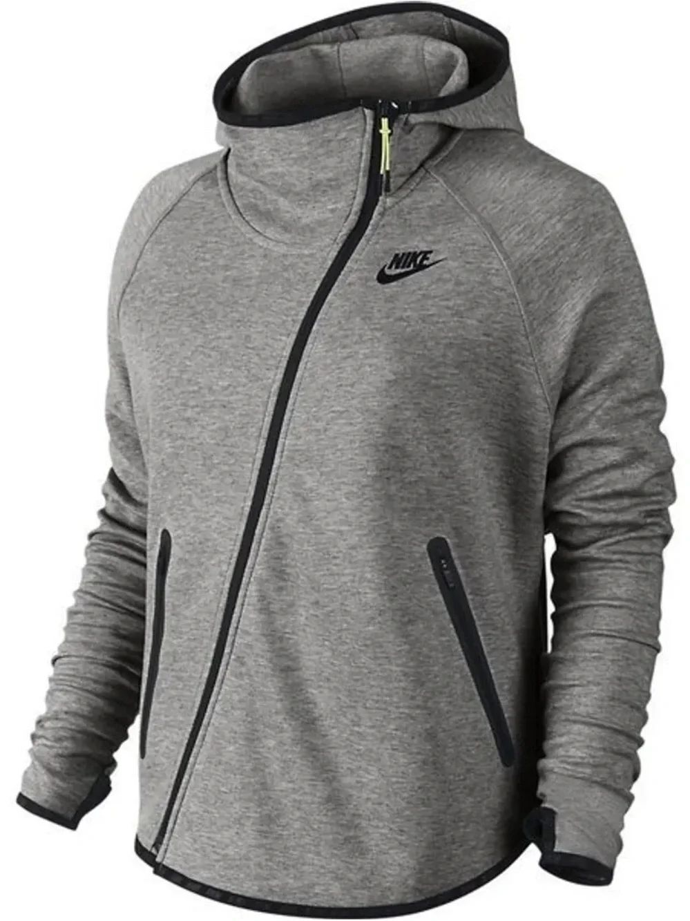 Nike Tech Light Gray Butterfly Full Zip Hooded Sweatshirt